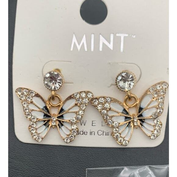 NWT Lot Of 3 Pairs Of Fun Pierced Earrings Flower & Butterflies - Picture 3 of 6